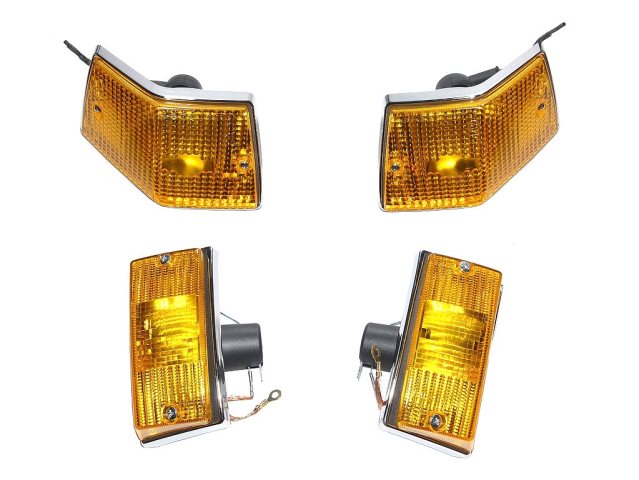 (Bild für) Blinker vorne + hinten Chrom S.i.e.m li + re Vespa PX