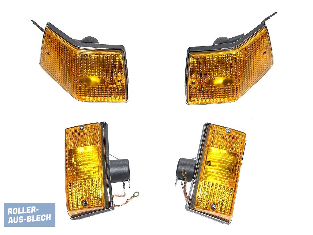 (Bild für) Blinker vorne + hinten komplett PIAGGIO li + re Vespa PX - zum Schließen ins Bild klicken