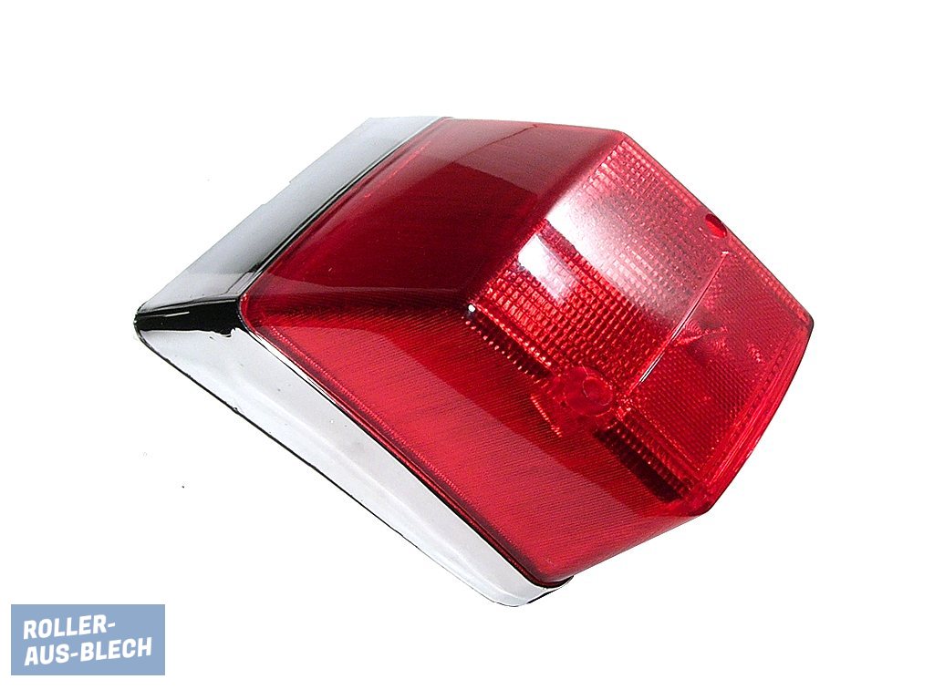 (Bild für) Rücklicht Chrom Vespa PX LML Star 125 -150 4T/S Lusso - zum Schließen ins Bild klicken