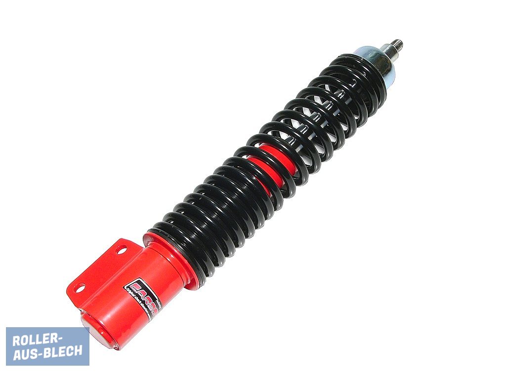 (Bild für) Stoßdämpfer vorne Carbone Classic Vespa PX rot-schwarz - zum Schließen ins Bild klicken