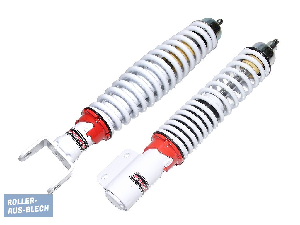 (Bild für) Stoßdämpfer vorne + hinten SET Carbone Performance weiß Vespa PX - zum Schließen ins Bild klicken