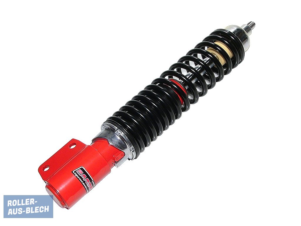 (Bild für) Stoßdämpfer vorne Carbone Performance Vespa PX rot-schwarz - zum Schließen ins Bild klicken