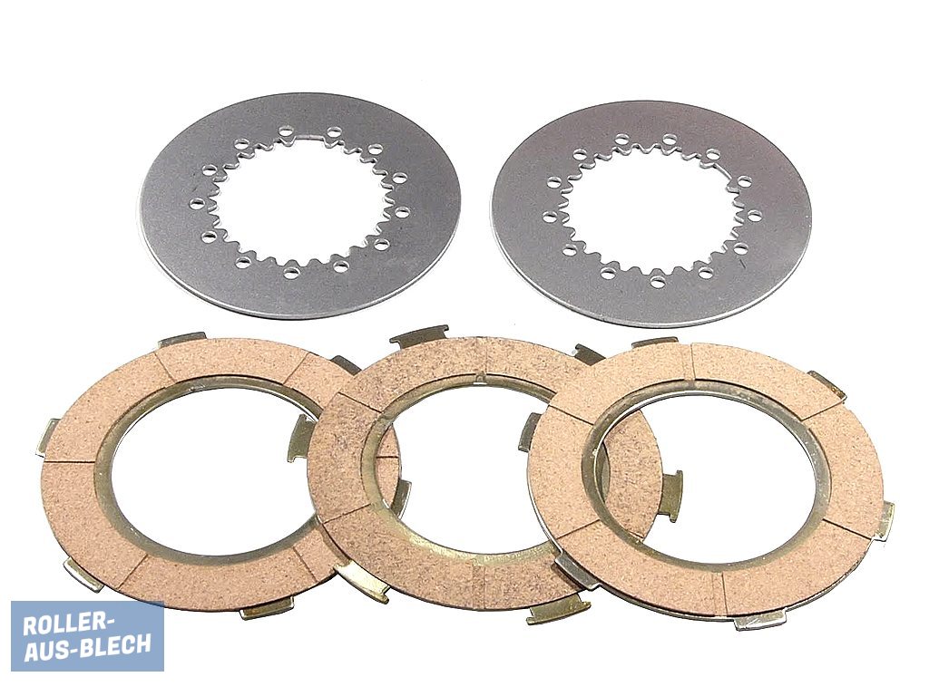 (Bild für) Kupplungsbeläge Ferodo 3-Scheiben SET Vespa PX 80/125, Sprint, Cosa1 - zum Schließen ins Bild klicken