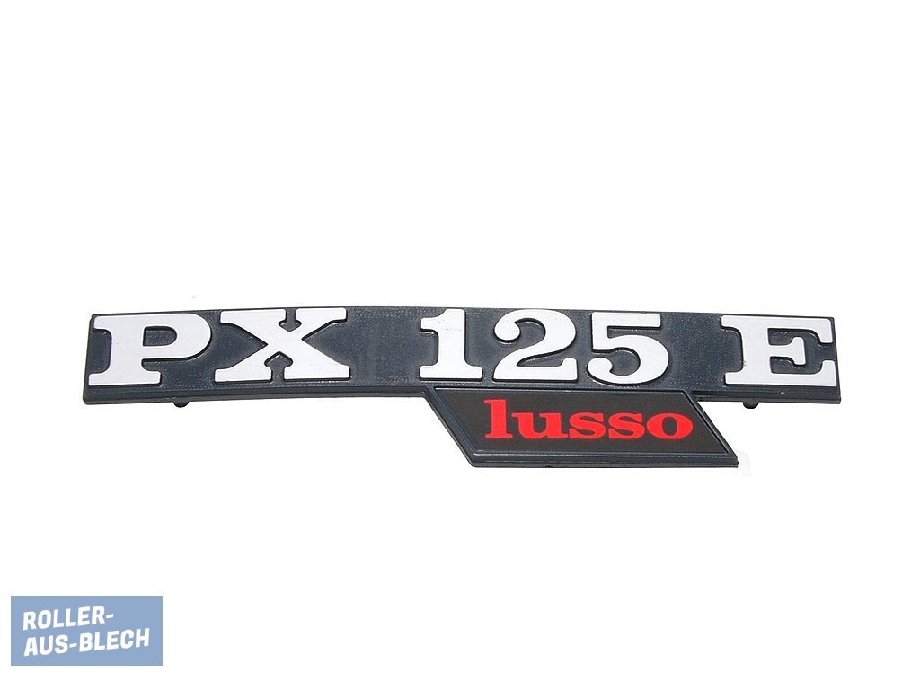 (Bild für) Schriftzug Seitenbacke "PX 125 E lusso" - zum Schließen ins Bild klicken