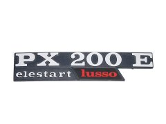 (Bild für) Schriftzug Seitenbacke "PX 200 E lusso elestart"