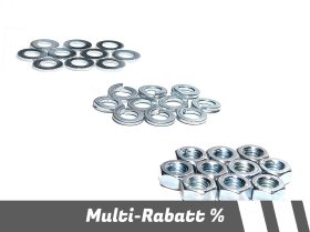 (Bild für) M8 SET Mutter + Sprengring + Unterlegscheibe 30-tlg.