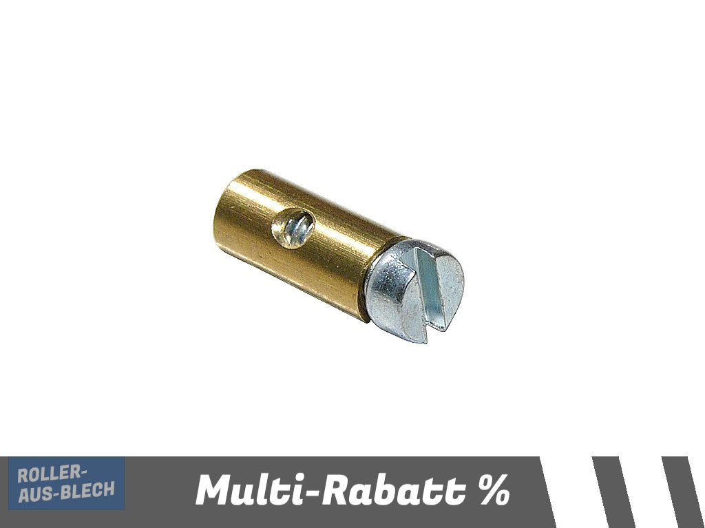 (Bild für) Schraubnippel extradünn Gaszug 4x9mm Vespa PK, V50 - zum Schließen ins Bild klicken