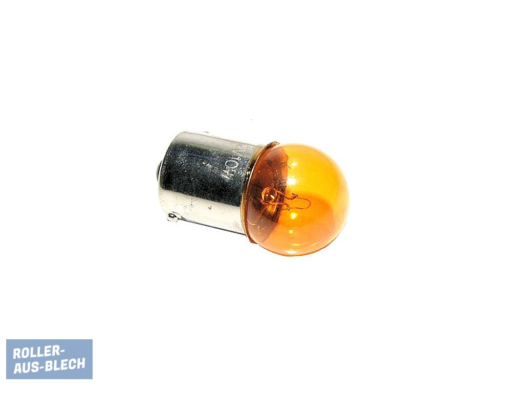 (Bild für) Birne 12V 10W orange Blinkerbirne Bremslicht Vespa PK, PX - zum Schließen ins Bild klicken