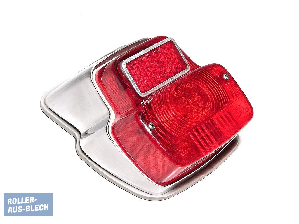 (Bild für) Rücklicht antik klein Metall s.i.e.m Vespa V50, PV - zum Schließen ins Bild klicken