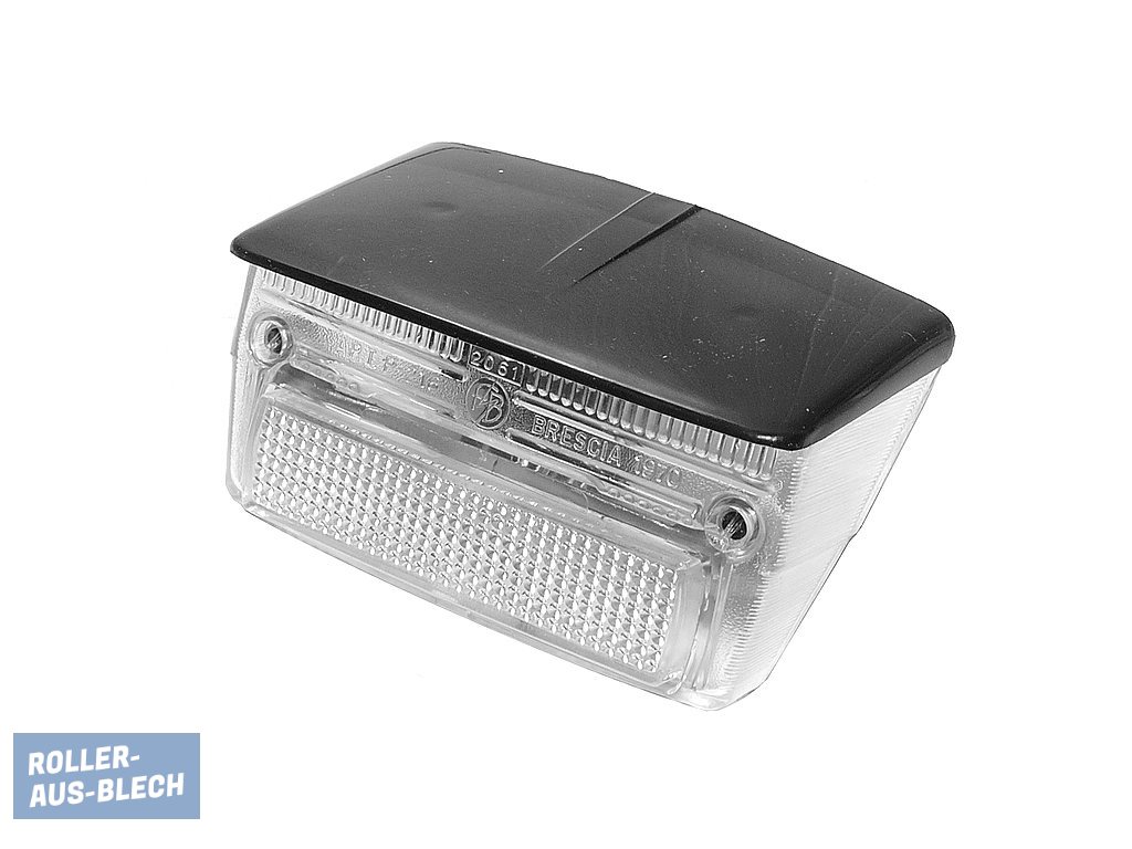 (Bild für) Rücklicht schwarzes Dach WEISS Vespa V50, PK, PX - zum Schließen ins Bild klicken