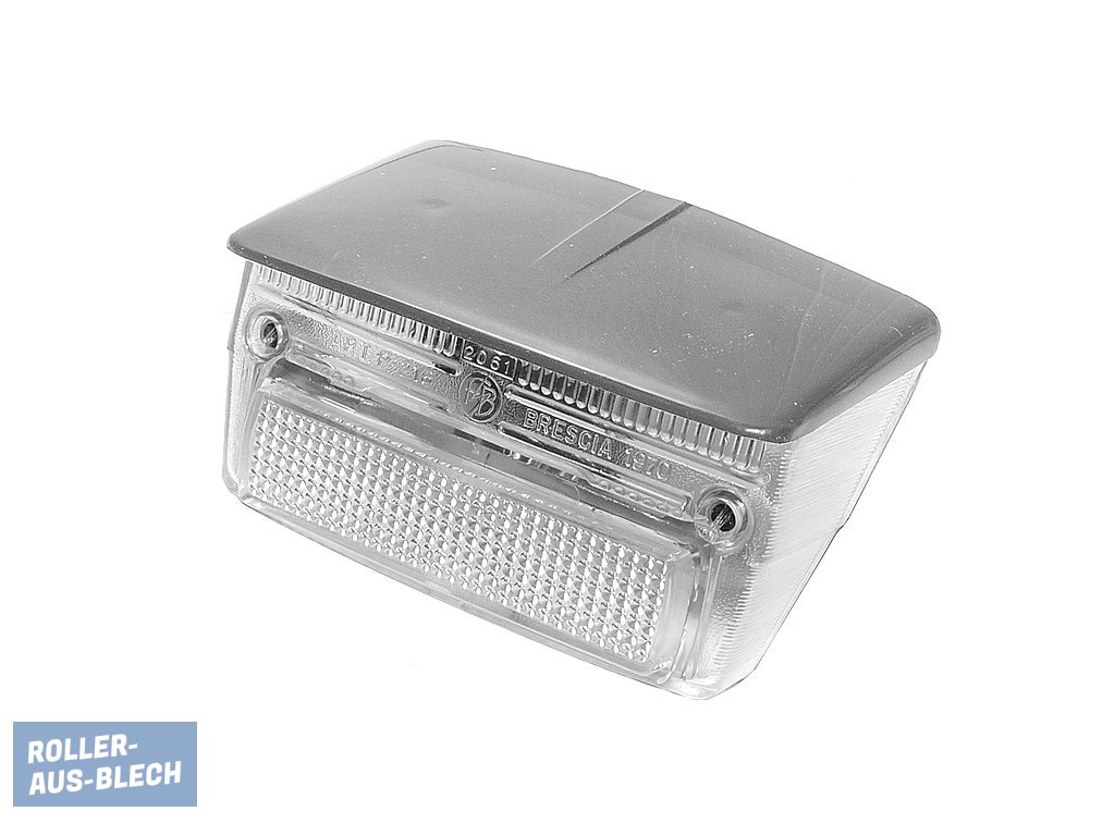 (Bild für) Rücklicht graues Dach WEISS Vespa V50, PK, PX - zum Schließen ins Bild klicken