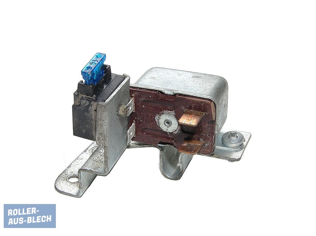 (Bild für) Starterrelais Piaggio mit Halterung Vespa PK XL2 - zum Schließen ins Bild klicken