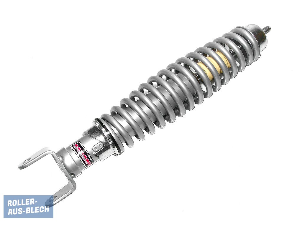 (Bild für) Stoßdämpfer hinten Carbone Performance silber Vespa V50, PX - zum Schließen ins Bild klicken