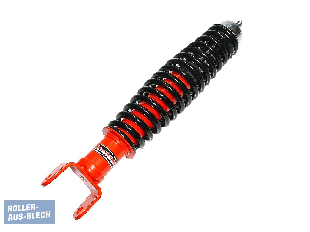 (Bild für) Stoßdämpfer hinten Carbone Classic rot-schwarz Vespa V50, PV, PX - zum Schließen ins Bild klicken