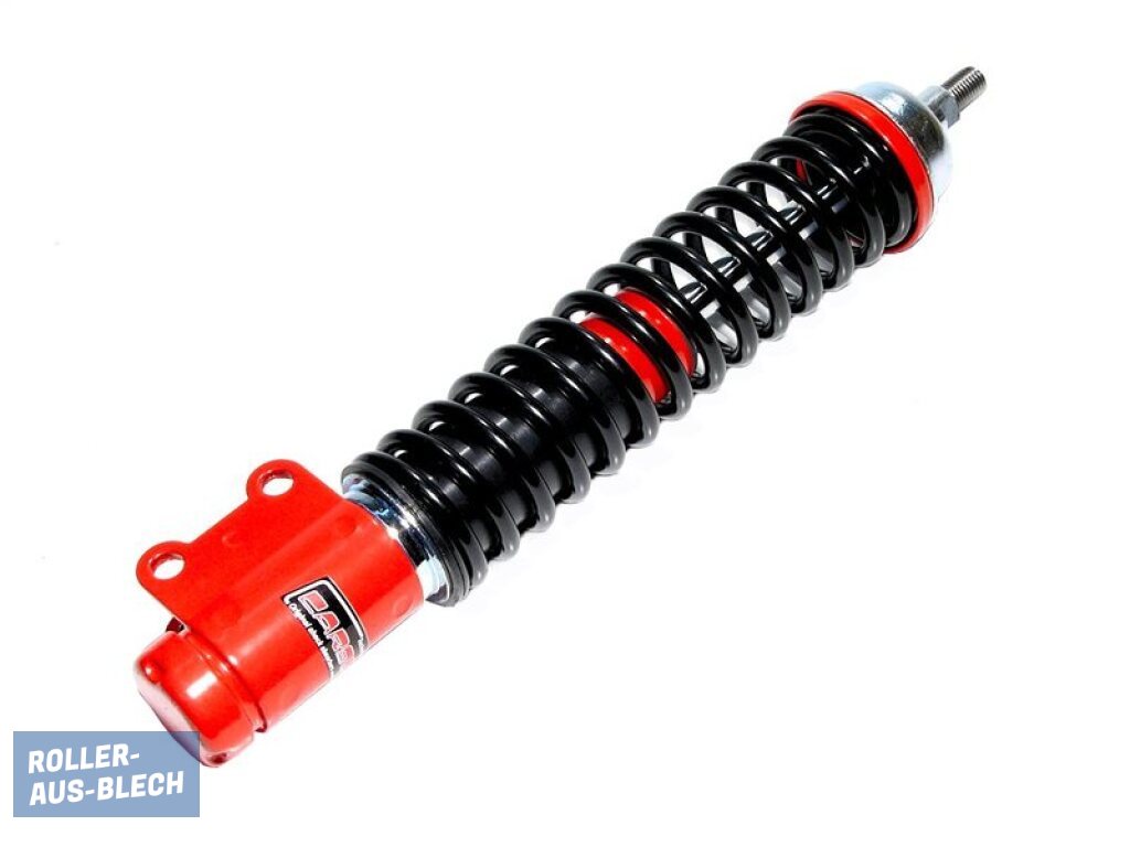 (Bild für) Stoßdämpfer vorne Carbone Classic Vespa PK rot-schwarz - zum Schließen ins Bild klicken