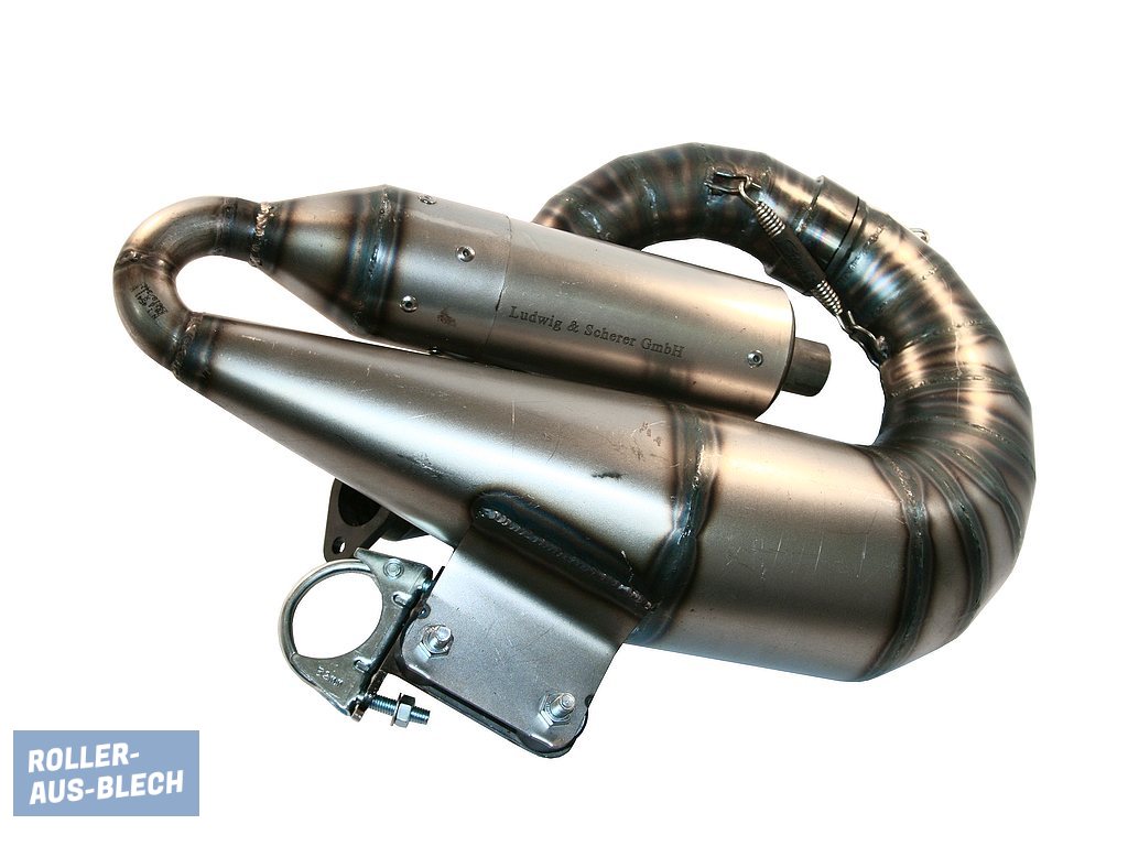 (Bild für) Auspuff Feuerzauber 55 Vespa V50, PV 125, PK - zum Schließen ins Bild klicken