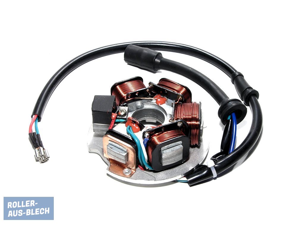 (Bild für) Zündgrundplatte kontaktlos 3+3 Kabel Vespa PK - zum Schließen ins Bild klicken