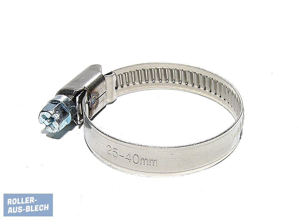 (Bild für) Schlauchschelle 25mm-40mm für Malossi PHBL 25 Vergasergummi Vespa PK, V50 - zum Schließen ins Bild klicken