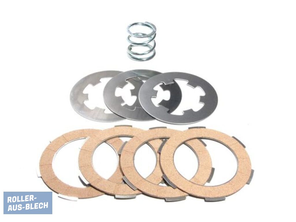 (Bild für) Kupplungsbeläge Ferodo 4-Scheiben SET Vespa V50, PV, PK S-XL - zum Schließen ins Bild klicken