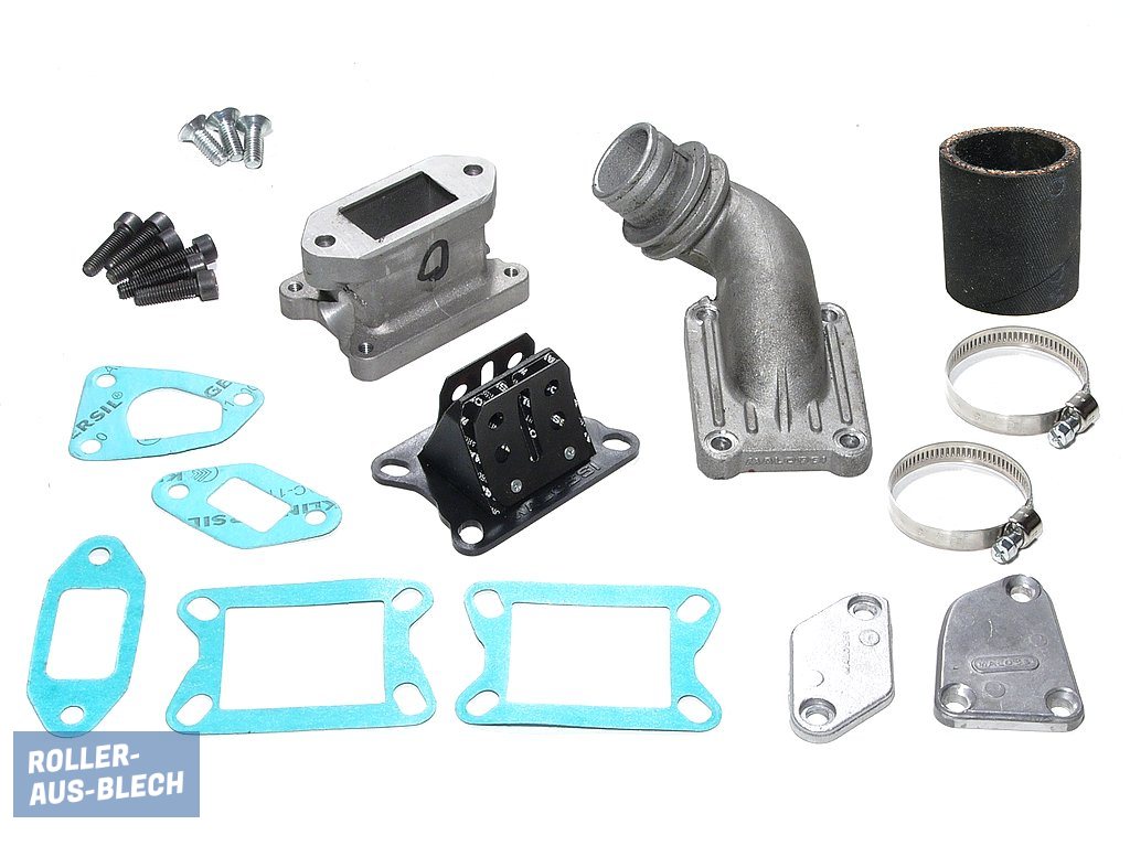 (Bild für) Ansaugstutzen Malossi 136 Membran Direktansauger 24/25mm Vespa V50, PV - zum Schließen ins Bild klicken