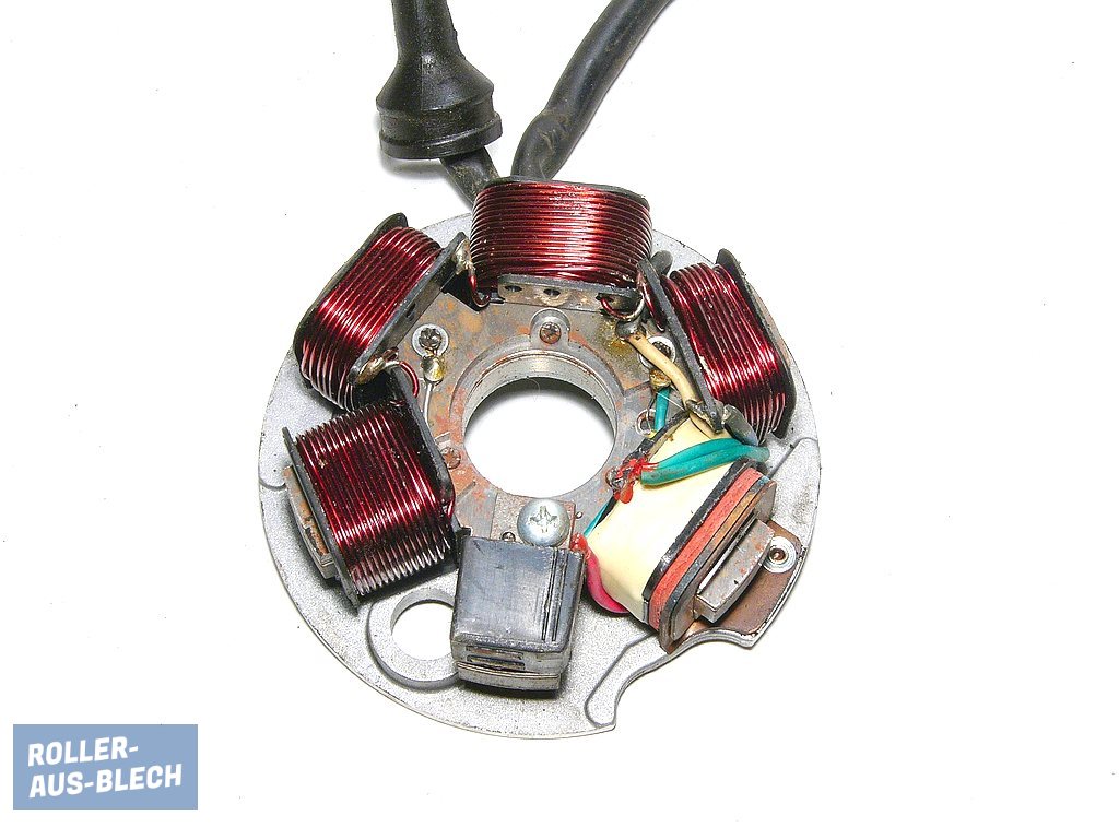 (Bild für) Zündgrundplatte PIAGGIO kontaktlos 3+3 Kabel Vespa PK XL2 #7 - zum Schließen ins Bild klicken