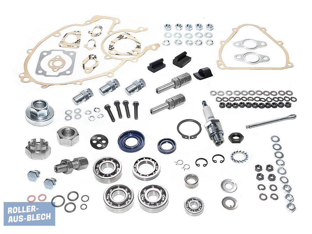 (Bild für) Revisionskit Motor SKF /FAG /PIAGGIO Vespa V50, PV, PK - zum Schließen ins Bild klicken