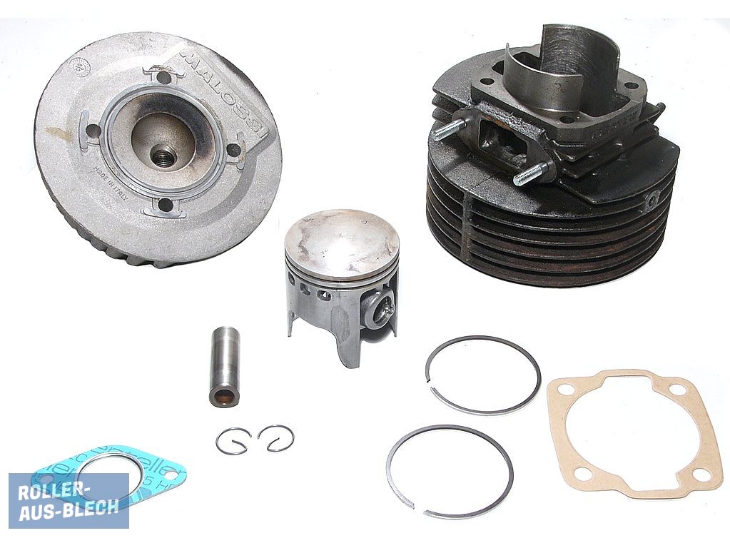 (Bild für) Zylinder 136 ccm Malossi MKII mit Zylinderkopf Vespa V50, PV, PK #3 - zum Schließen ins Bild klicken