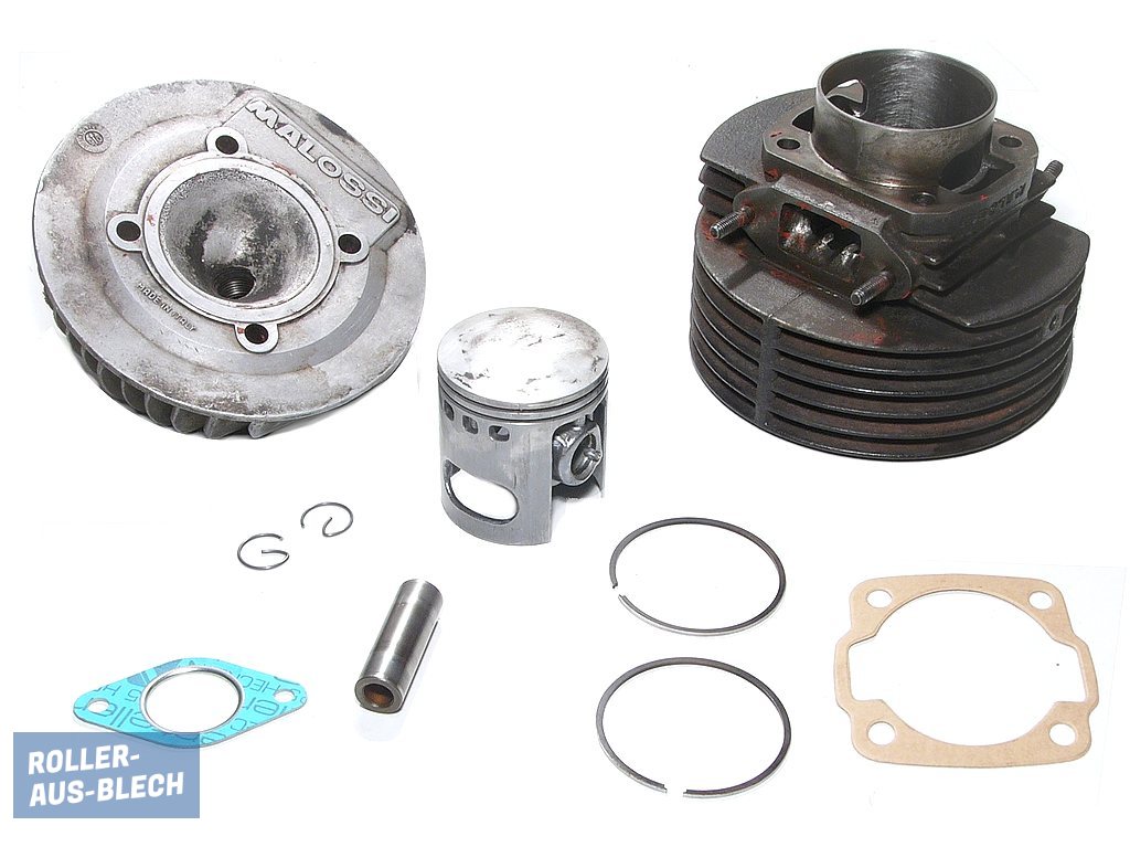 (Bild für) Zylinder 136 ccm Malossi MKI mit Zylinderkopf Vespa V50, PV, PK #4 - zum Schließen ins Bild klicken