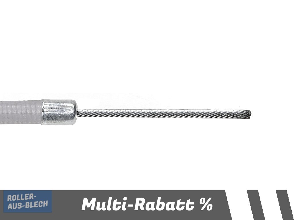 (Bild für) Bremszug hinten komplett mit Hülle ohne Öse Vespa V50, PX - zum Schließen ins Bild klicken