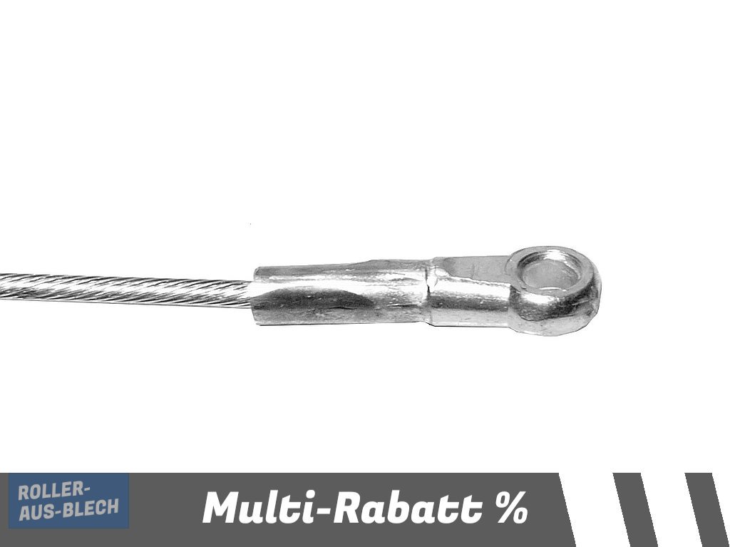 (Bild für) Seilzug Bremse hinten mit Öse Vespa PK, PX - zum Schließen ins Bild klicken