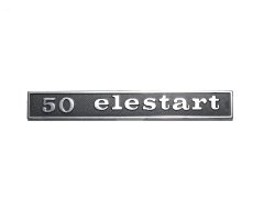Schriftzug Heck "50 Elestart" Vespa V50, Spezial