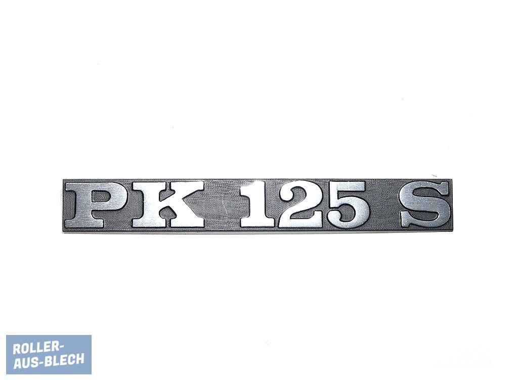 (Bild für) Schriftzug Seitendeckel Vespa "PK 125 S" - zum Schließen ins Bild klicken