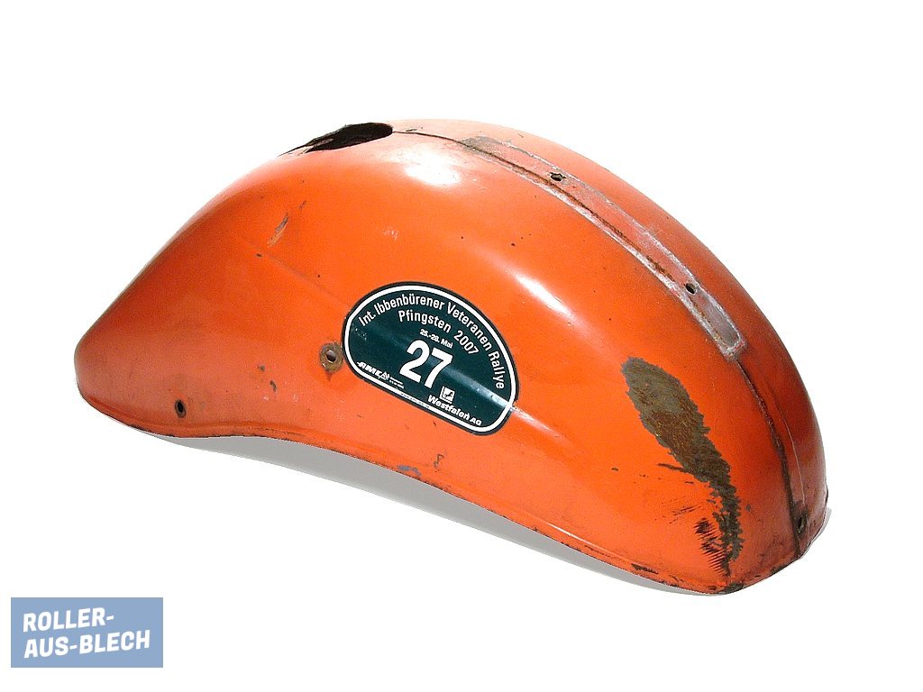 (Bild für) Kotflügel Vespa V50, PV Piaggio Orange O-Lack - zum Schließen ins Bild klicken