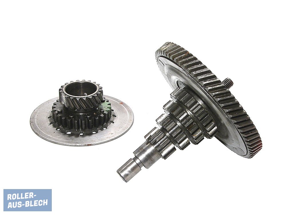 (Bild für) Primärgetriebe Kupplungsritzel mit Nebenwelle Vespa PX 80 - zum Schließen ins Bild klicken