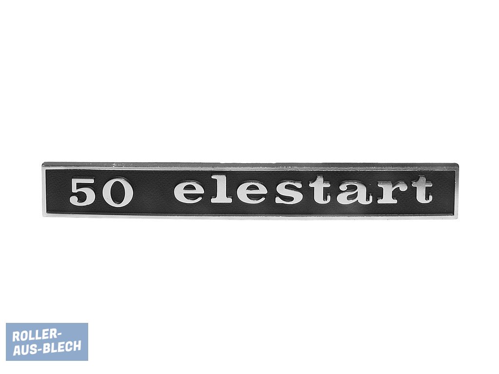 (Bild für) Schriftzug Heck "50 Elestart" Vespa V50, Special - zum Schließen ins Bild klicken
