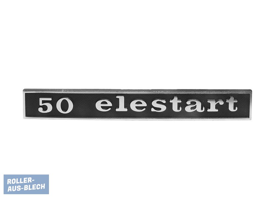 (Bild für) Schriftzug Heck "50 Elestart" Vespa V50, Spezial - zum Schließen ins Bild klicken