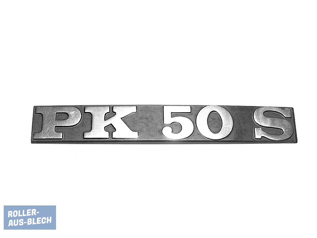 (Bild für) Schriftzug Seitendeckel Vespa "PK 50 S" - zum Schließen ins Bild klicken