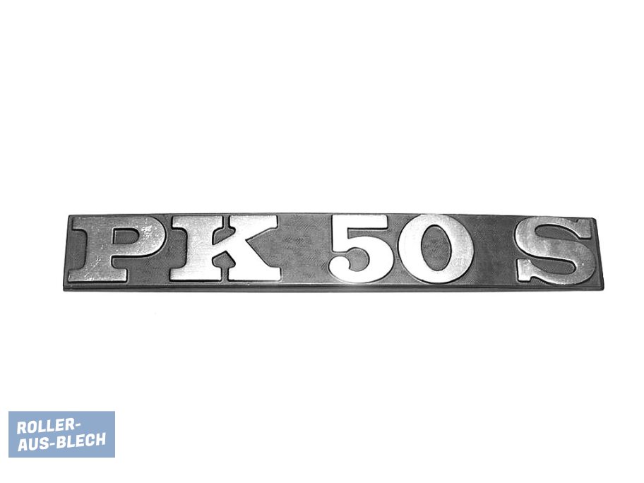 (Bild für) Schriftzug Seitendeckel Vespa "PK 50 S" - zum Schließen ins Bild klicken