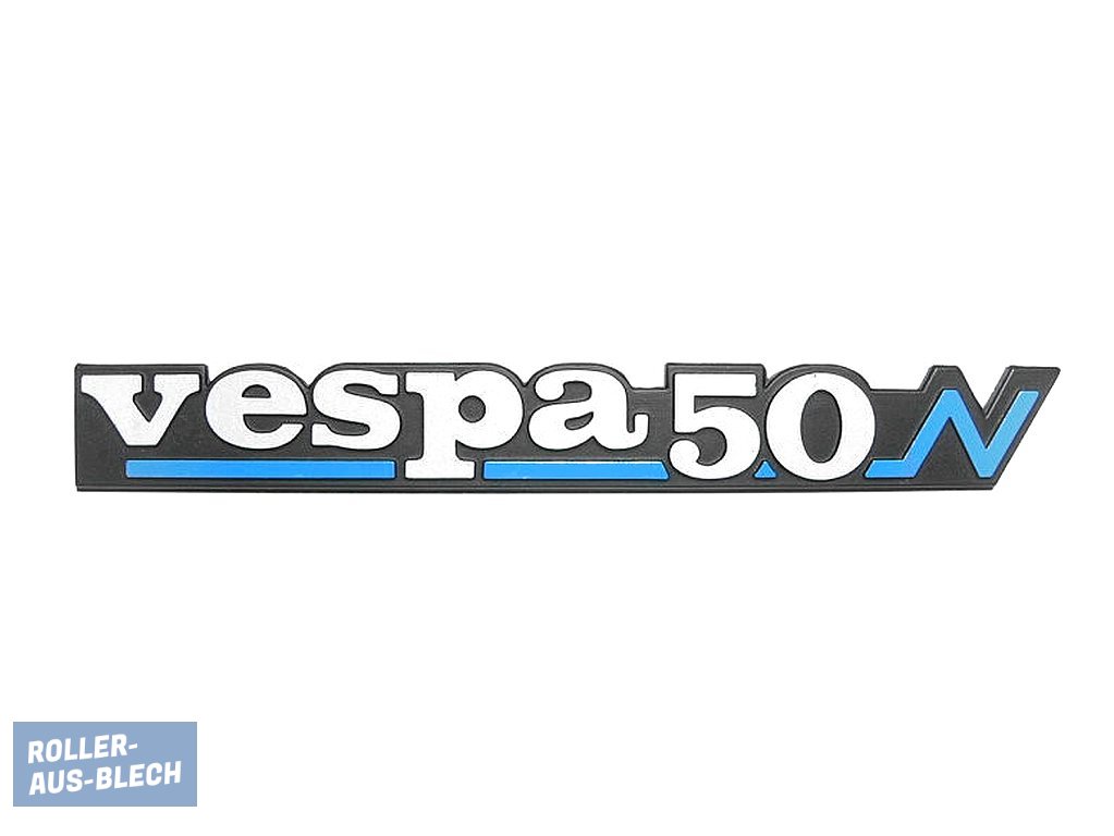 (Bild für) Schriftzug Seitendeckel "Vespa 50N" - zum Schließen ins Bild klicken