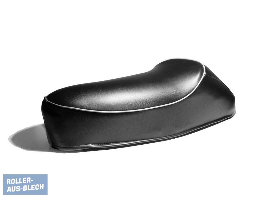 (Bild für) Sitzbank Vespa V50, PV Mono schwarz - zum Schließen ins Bild klicken