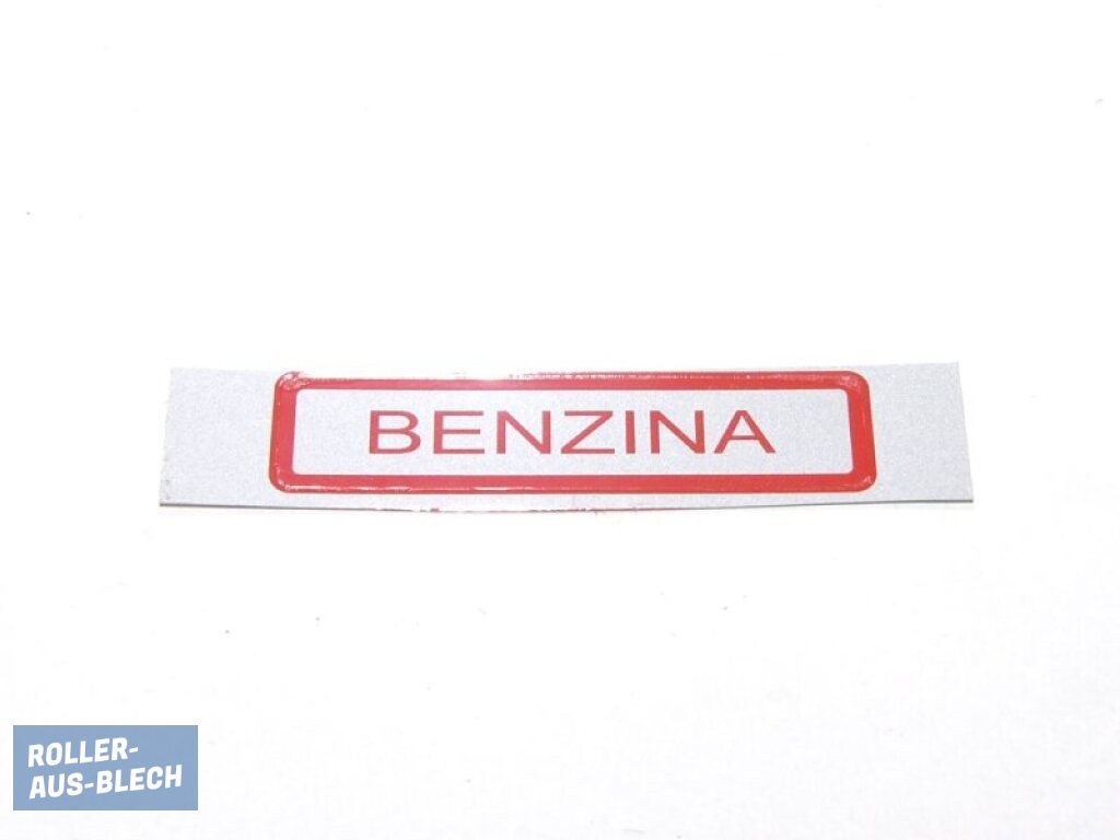 (Bild für) Aufkleber Tankdeckel - BENZINA - zum Schließen ins Bild klicken
