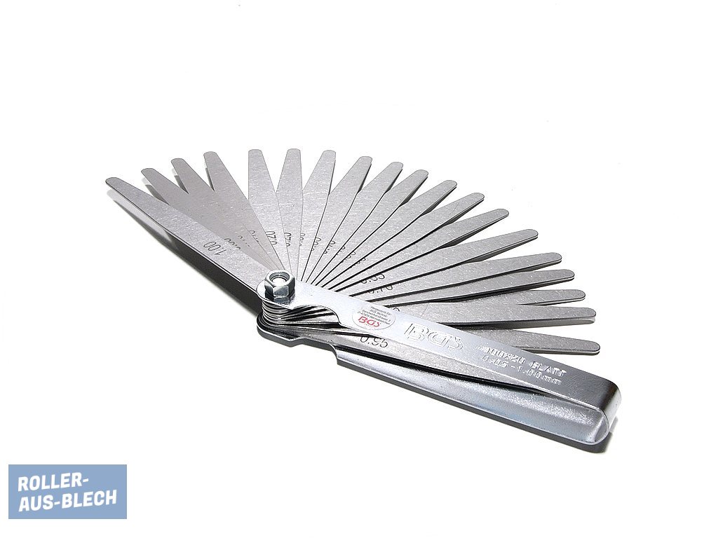 (Bild für) Präzisions Fühlerlehre 20-teilig - zum Schließen ins Bild klicken