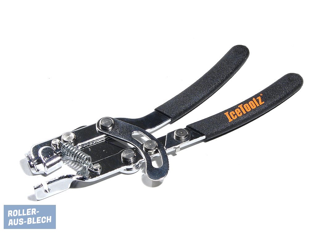 (Bild für) Seilzugzange Einstellen von Vespa Schaltung Kupplung u. Bremszug - zum Schließen ins Bild klicken