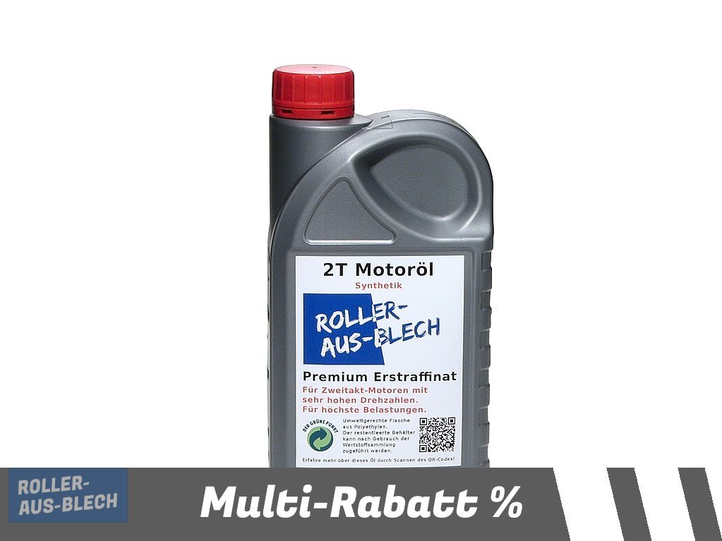 (Bild für) Motoröl Zweitakt Hausmarke Vespa Synthetisch 1L - zum Schließen ins Bild klicken